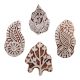 Set of 4 Piece New Mix Wooden Printing Blocks